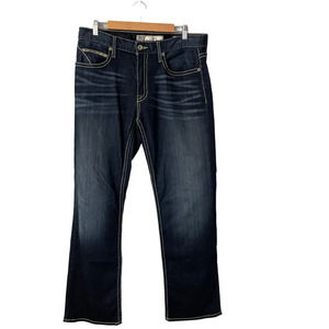 BKE Men's Straight Jeans - Deep Indigo
